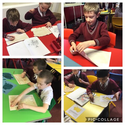Image of Creating our prehistoric art 