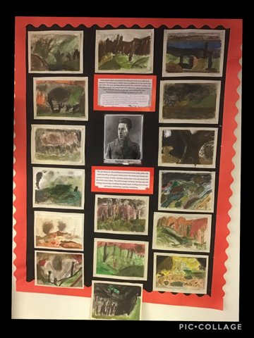 Image of Remembrance Art in the style of Paul Nash 