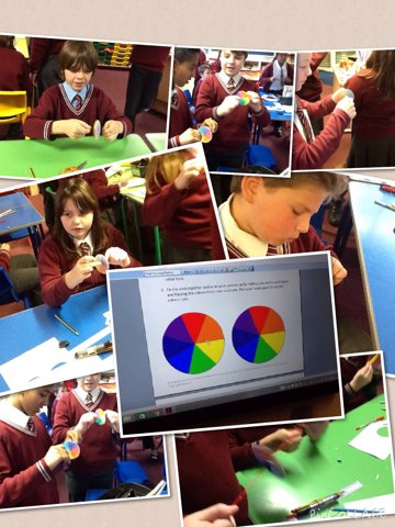 Image of Using the visible spectrum to make white light!