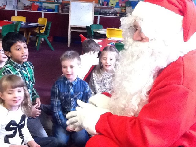Image of Christmas party games and a visit from Father Christmas!