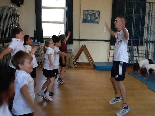 Image of Y4 being put through their paces!