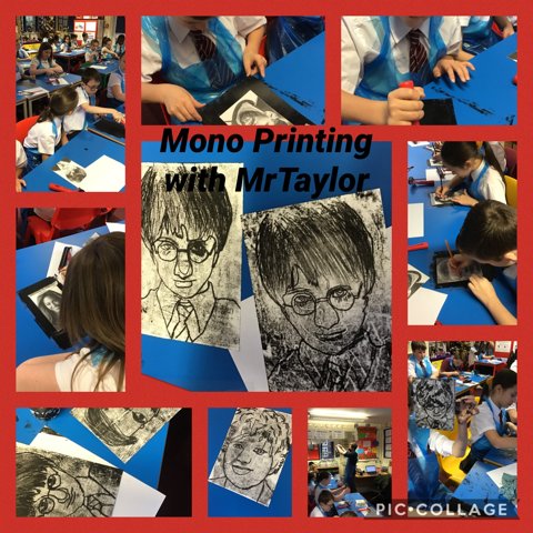 Image of Mono Printing with Mr Taylor