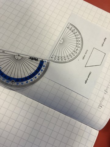 Image of Learning about angles! 