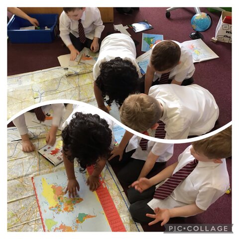 Image of Looking at Maps!