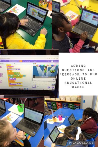 Image of Computing: Adding questions and feedback to our online educational games!