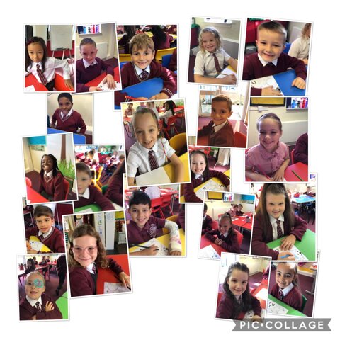 Image of Lots of smiley faces for our first day in year 3 !