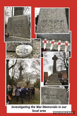 Image of Investigating War Memorials in our Local Area