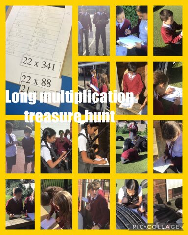 Image of Long Multiplication Treasure Hunt