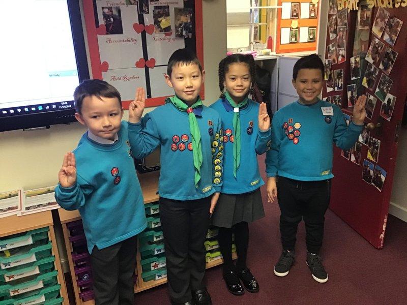 Image of Our Beavers wearing their uniform with pride!