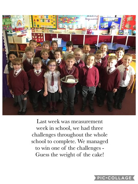 Image of Year 1B - guess the weight of the cake