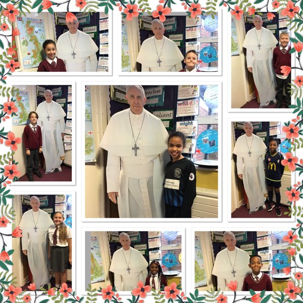 Image of Pope Francis visits Year 4/5
