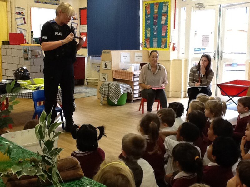 Image of PC Jo came to visit.